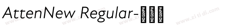 AttenNew Regular字体转换